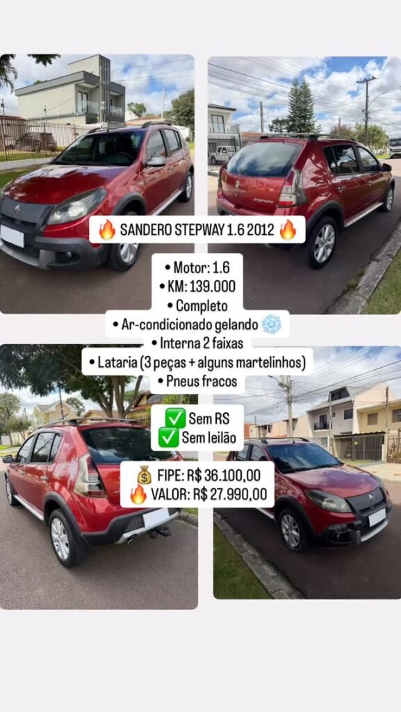 🔥 SANDERO STEPWAY 1.6 2012 🔥