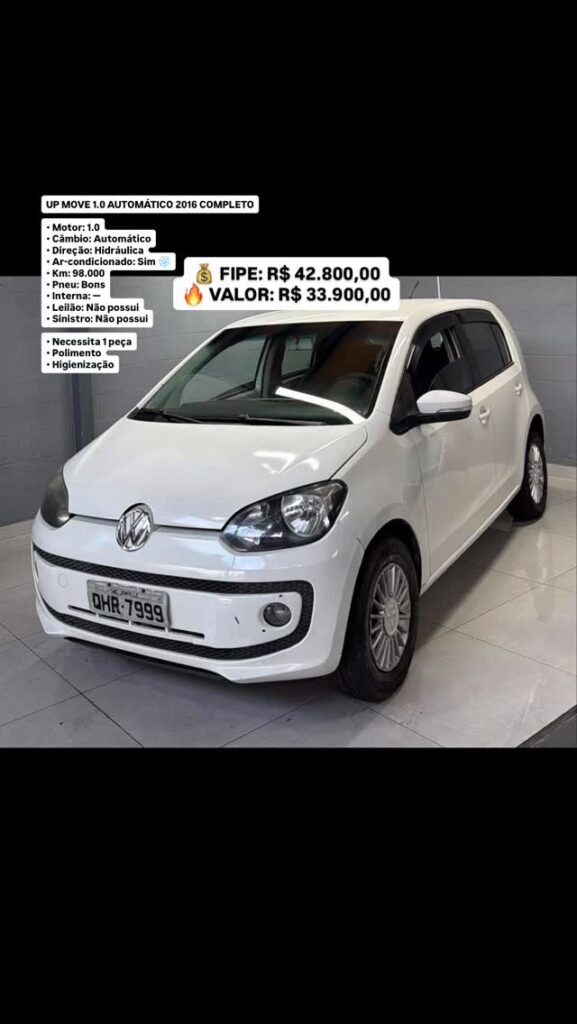 UP MOVE 1.0 AUTOMÁTICO 2016 COMPLETO