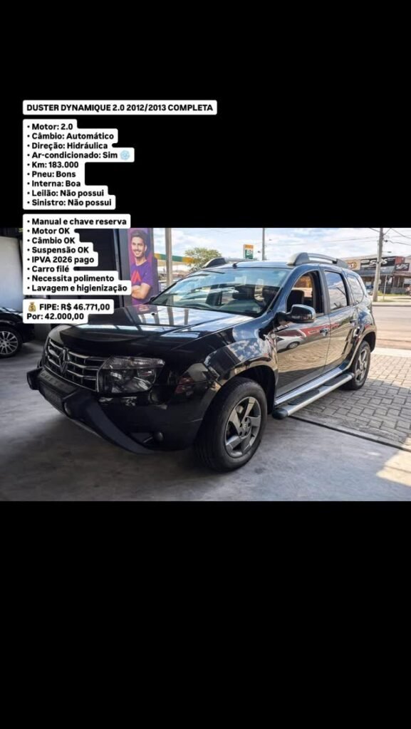 DUSTER DYNAMIQUE 2.0 2012/2013 COMPLETA