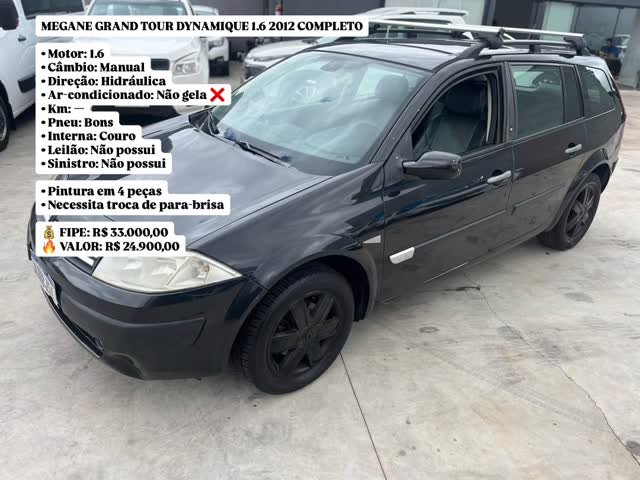 MEGANE GRAND TOUR DYNAMIQUE 1.6 2012 COMPLETO